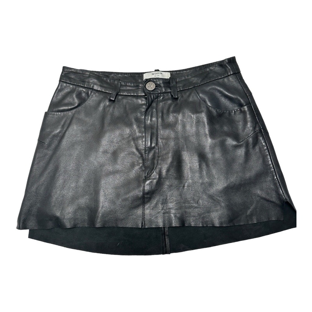 ONETEASPOON LEATHER MINI SKIRT SIZE M BLACk